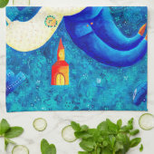 Het Huwelijks Schilderij Hedendaagse Kunst Theedoek (Gevouwen)