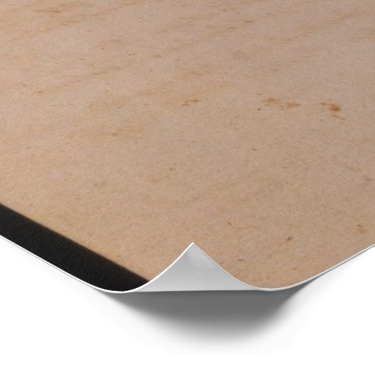 Het huwelijksattest Wolfgang, Mozart en Weber Poster (Hoek)