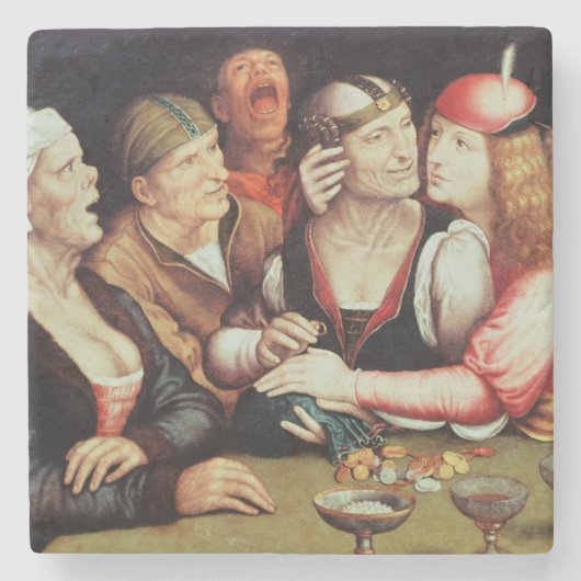 Het huwelijkscontract 2 stenen onderzetter (Voorkant)