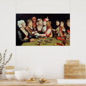 Het huwelijkscontract poster (Keuken)