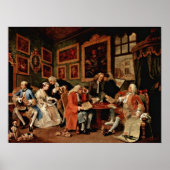 Het huwelijkscontract van William Hogarth Poster (Voorkant)