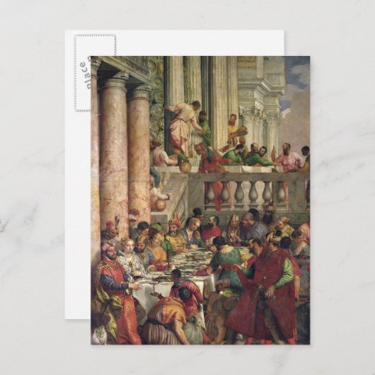 Het huwelijksfeest op Cana Briefkaart (Voorkant / Achterkant)