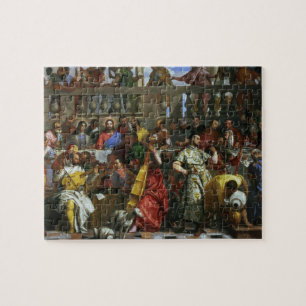 Het huwelijksfeest op Cana, detail van muzikanten Legpuzzel