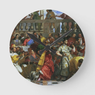 Het huwelijksfeest op Cana, detail van muzikanten  Ronde Klok