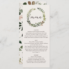 Het huwelijksmenu van de rotsflorale en de staartw menu