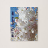 Het huwelijksvoorstel zal je met me trouwen! Flora Legpuzzel (Verticaal)