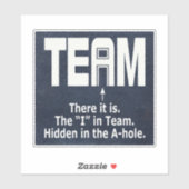 Het I in Team Sticker (Vel)