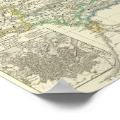 Het Iberisch schiereiland van 1257 tot 1479 Poster (Hoek)