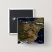 Het Iberisch schiereiland Vierkante Button 5,1 Cm (Voorkant /achterkant)