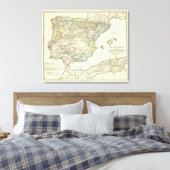 Het Iberisch schiereiland voor hun kerk Canvas Afdruk (Insitu (Slaapkamer))