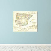 Het Iberisch schiereiland voor hun kerk Canvas Afdruk (Insitu (Houten vloer))