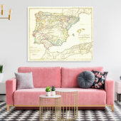 Het Iberisch schiereiland voor hun kerk Canvas Afdruk (Insitu (Woonkamer))