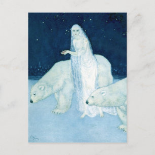 Het Ice Maiden Fine Art-Briefkaart Briefkaart