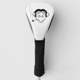 Het Iconic Smoking Chimp Driver Hoesje Golfheadcover