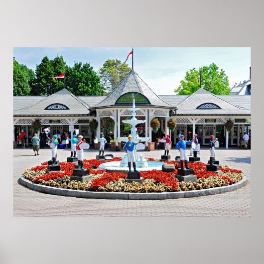 Het Iconisch van Saratoga 12 Trappen met graszoene Poster (Voorkant)