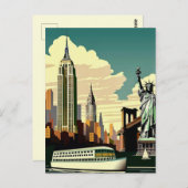 Het iconische Briefkaart van New York (Voorkant / Achterkant)