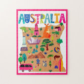 Het iconische Landmarks & Wildlife Poster van Aust Legpuzzel (Verticaal)