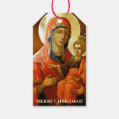 Het icoon van de gezegende moeder van God Cadeaulabel (Voorkant)