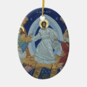Het icoon van de opstanding van Jezus Christus Keramisch Ornament (Voorkant)