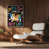 Het ideale bestaan van Serene Feline Poster