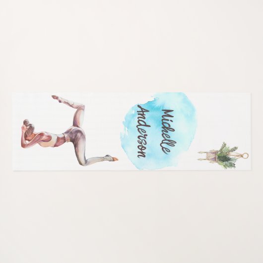 Het idee is dat alles Waterverf Yoga Mat is (Achterkant (horizontaal))