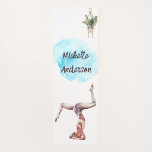 Het idee is dat alles Waterverf Yoga Mat is (Achterkant)