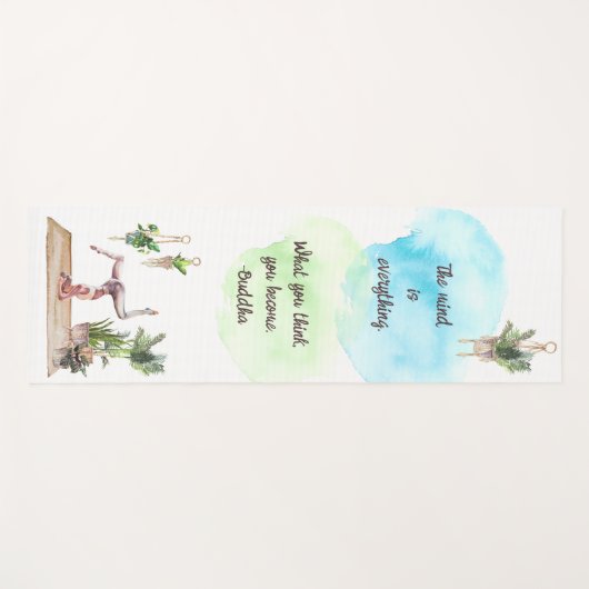 Het idee is dat alles Waterverf Yoga Mat is (Voorkant (horizontaal))