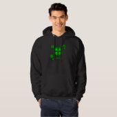 Het Iers, in zwarte Hoodie (Voorkant volledig)