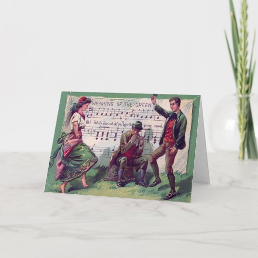 Het Ierse Dragen van de Zigeuner van het Groene Kaart (Voorkant)