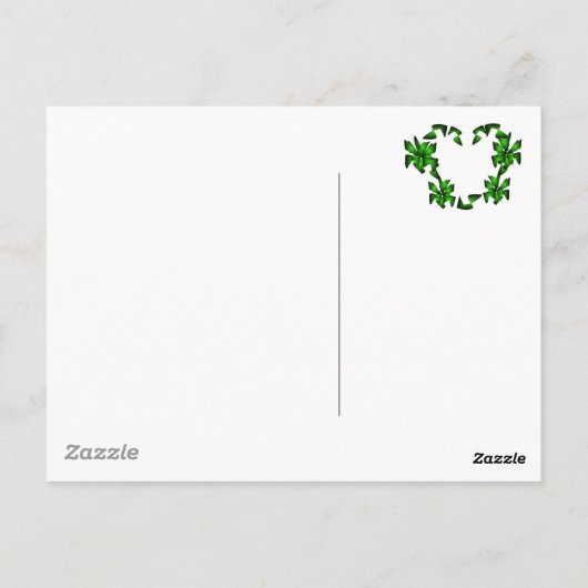 Het Ierse hart Briefkaart (Achterkant)