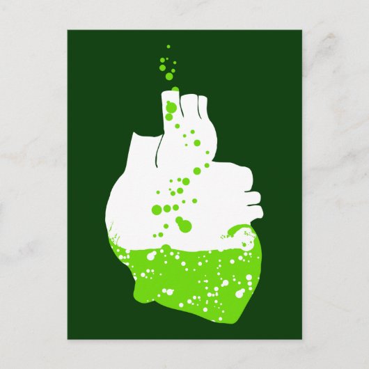 het ierse hart van groen bier briefkaart (Voorkant)