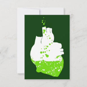 het ierse hart van groen bier kaart