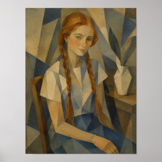 Het Ierse Meisje kunstwerk Poster (Voorkant)