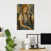Het Ierse Meisje kunstwerk Poster (Thuiskantoor)