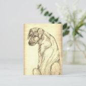 Het Ierse Puppy die van de Wolfshond Briefkaart (Staand voorkant)