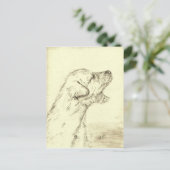 Het Ierse Puppy van de Wolfshond Briefkaart (Staand voorkant)