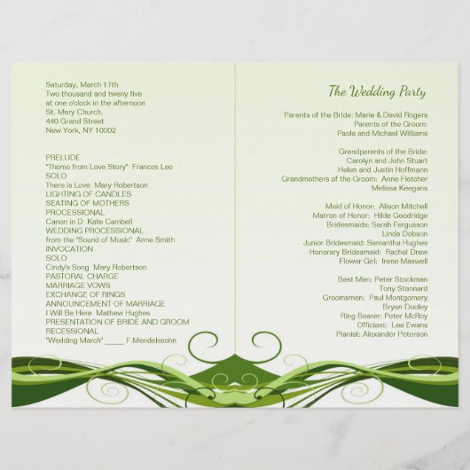 het ierse Shamrock - weddenschapsprogramma (Achterkant)