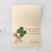 Het Ierse St. Patrick van de Pijp Wenskaart van de Kaart (Binnen)