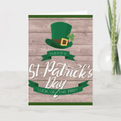 Het Ierse Wenskaart van de Dag van de Zegen St. Kaart (Voorkant)