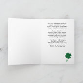 Het Ierse Wenskaart van de Dag van de Zegen St. Kaart (Binnen)