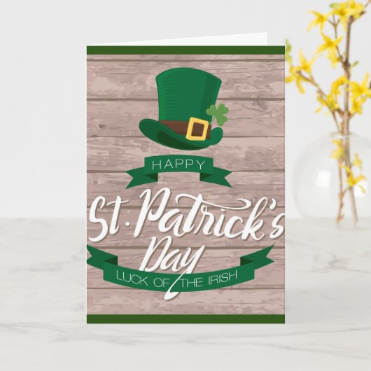 Het Ierse Wenskaart van de Dag van de Zegen St. Kaart (Gele Bloem)