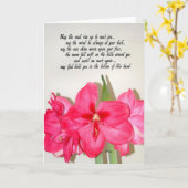 Het Ierse Wenskaart van de Zegen Kaart (Gele Bloem)