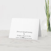 Het Ierse Wenskaart van het Puppy van de Wolfshond Kaart (Achterkant)