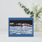 Het Ijs die van Kerstmis Madison Wisconsin vissen Feestdagenkaart (Staand voorkant)