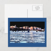 Het Ijs die van Kerstmis Madison Wisconsin vissen Feestdagenkaart (Voorkant / Achterkant)