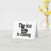 Het ijs roept de lege groet van Hockey Kaart (Gele Bloem)