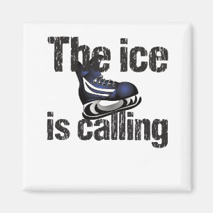 Het ijs roept hockey magneet