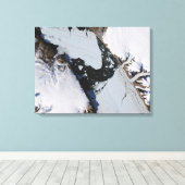 Het ijseiland canvas afdruk (Insitu (Houten vloer))