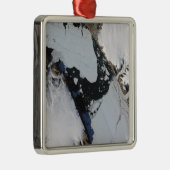 Het ijseiland metalen ornament (Rechts)