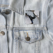 Het ijseiland vierkante button 5,1 cm (In situ)